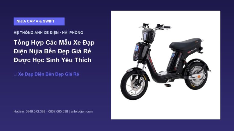 Tổng Hợp Các Mẫu Xe Đạp Điện Nijia Bền Đẹp Giá Rẻ Được Học Sinh Yêu Thích Nhất